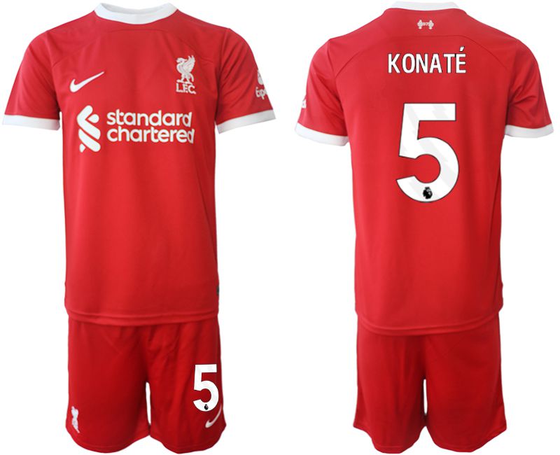 Men 2023-2024 Club Liverpool home red #5 Soccer Jersey